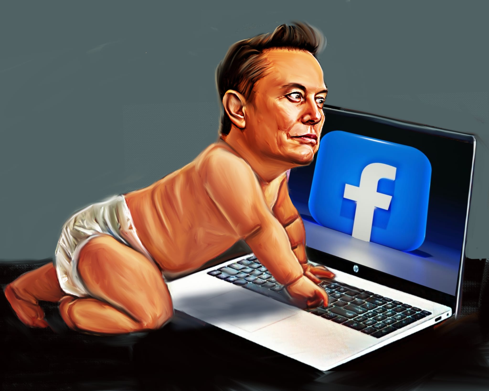 Baby Elon preparing for launch